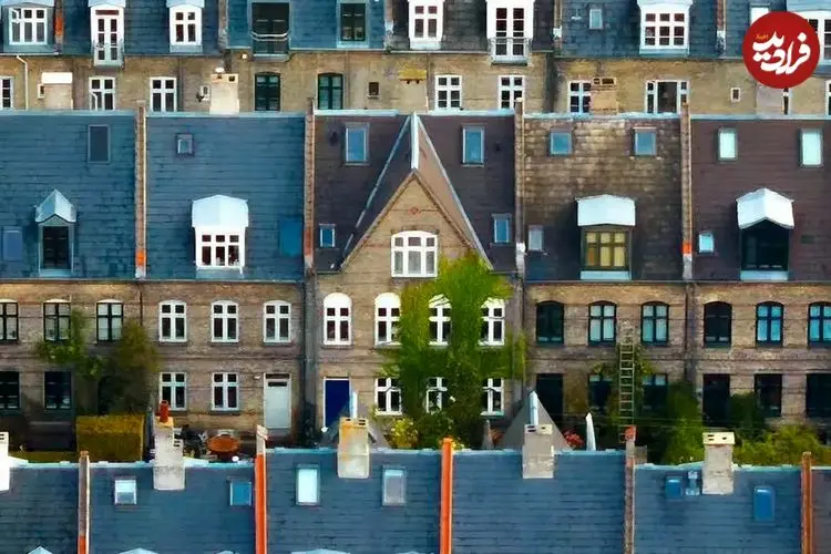 تصاویر؛ نمای هوایی از محله سیب‌زمینی در کپنهاگ دانمارک! 