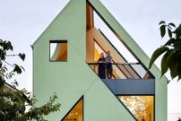 تصاویر؛ خانه‌ای از جنس هندسه و خاطره: شاهکار مهندسی و هنر