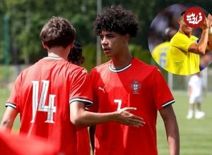 ببینید؛ پسر کریستیانو رونالدو با گلزنی برای تیم زیر ۱۶ سال پرتغال راه پدر را ادامه می‌دهد