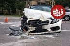 ببینید؛ موبایل‌بازی راننده زن پشت فرمان حادثه آفرید