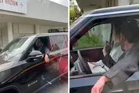 (ویدیو) لحظه مشاجره بن افلک و جنیفر لوپز که توسط یک توریست اروپایی ثبت شد