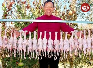 ببینید| غذای روستایی در چین؛ کباب کردن 40 بلدرچین به روش آشپز معروف روستایی