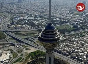 عکس| سفر زمان؛ منظرۀ «تهران» از بالای شمس‌العماره در دوران ناصرالدین شاه