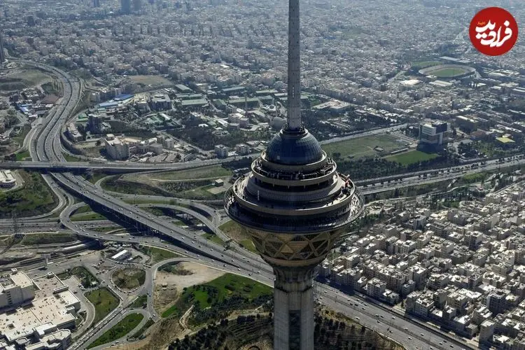 عکس| سفر زمان؛ منظرۀ «تهران» از بالای شمس‌العماره در دوران ناصرالدین شاه
