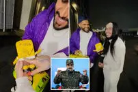 تصاویر| فخرفروشی رپر آمریکایی بعد از آزادی از زندان با امضای نیکلاس مادورو روی عروسکش
