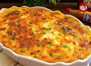 طرز تهیه لازانیای سیب زمینی با سس قارچ