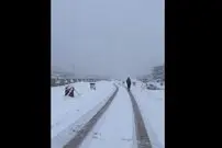(ویدئو) نمایی دیدنی از کشمیر بعد از بارش برف 