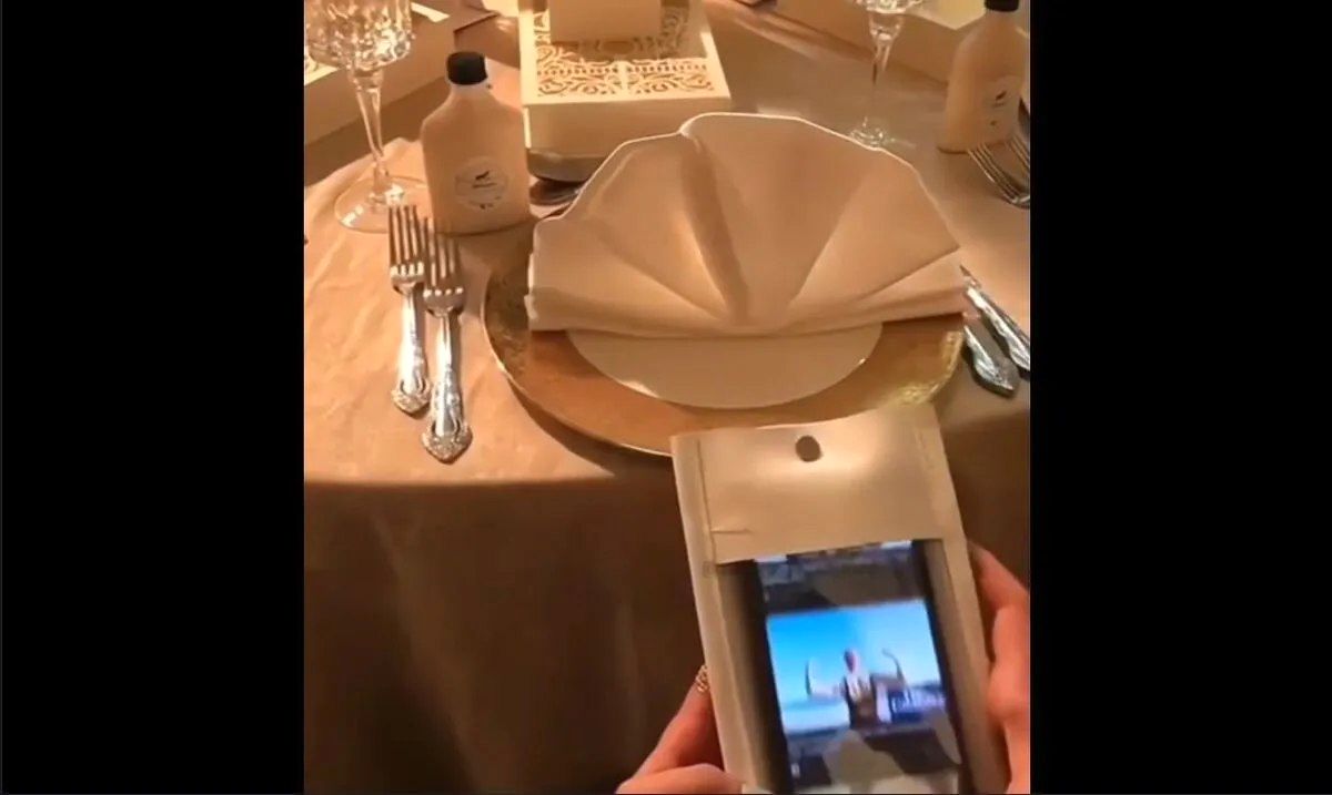 (ویدئو) پوشاندن دوربین ها برای جلوگیری از عکس برداری در عروسی های دبی
