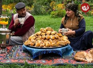 ببینید| غذای روستایی در آذربایجان؛ پخت شیرینی سنتی گردویی توسط مادربزرگ روستایی