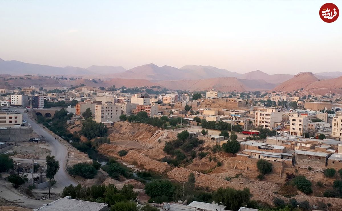 (عکس) سفر به تاریخ؛ چشمانداز شهر «مسجد سلیمان»؛ یک قرن قبل