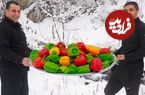 ببینید| غذای روستایی در آذربایجان؛ پخت یک املت متفاوت با فلفل دلمه ای و گوجه