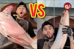 ببینید| غذای خیابانی در ایران؛ پخت گردن بره و ماهی شکم پر توسط یک آشپز مشهور