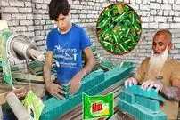 ببینید| روند تولید سنتی صابون در کارگاهی در پاکستان از نمای نزدیک