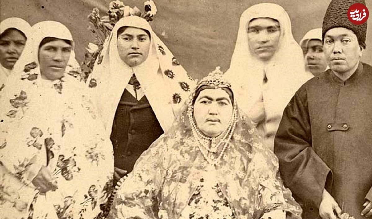 عکس؛ سفر در زمان؛ تیپ و چهره خاص «شمس الدوله، زن ناصرالدین شاه» در دهه 1260