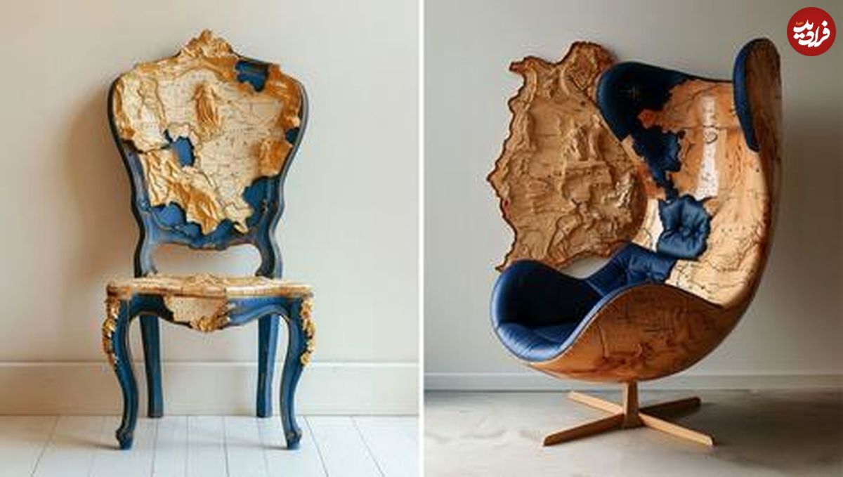 (تصاویر) گشت و گذار در رنسانس با صندلی‌های مفهومی برگرفته از نقشه‌های قدیمی 