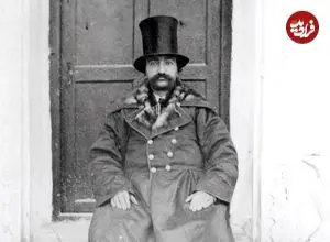 عکس| سفر در زمان؛ قابی از «ناصرالدین شاه»، بارون جولیوس دو رویتر و حاج ملاعلی کنی 