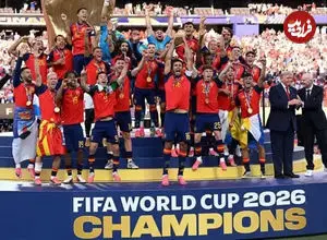 پوستر قهرمانی اسپانیا در جام جهانی ۲۰۲۶ منتشر شد