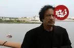 عکس| سفر در زمان؛ «معمر قذافی» در کنار همسر، فرزندان و خانه بمباران شده اش