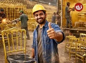 ببینید| مراحل ساخت صندلی های رستورانی در پاکستان