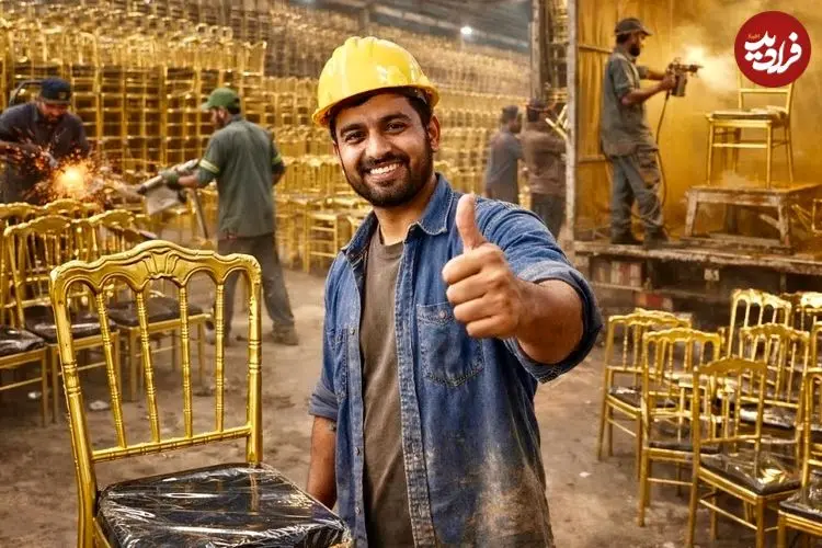 ببینید| مراحل ساخت صندلی های رستورانی در پاکستان