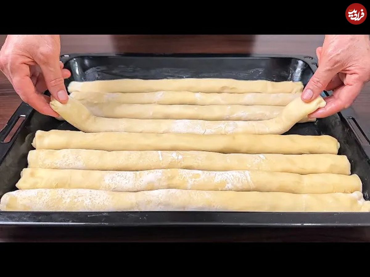 (ویدئو) نحوه تهیه یک شیرینی ساده آلمانی با 700 گرم آرد