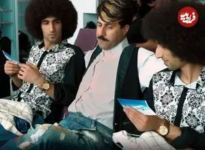 عکس| سفر در زمان؛ «شری و رحمت» در پشت صحنه سریال پایتخت 7؛ سال 1403