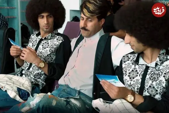 عکس| سفر در زمان؛ «شری و رحمت» در پشت صحنه سریال پایتخت 7؛ سال 1403