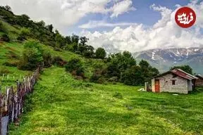 عکس| سفر زمان؛ منظرۀ یک خانه روستایی در مازندران؛ سال 1329