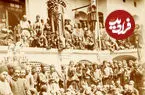 عکس| سفر به ایران قدیم؛ «‌تهرانی ها در مراسم ظهر عاشورا در سبزه میدان»؛ سال ‌1270