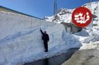 (ویدئو) این نقطه از ایران هنوز زمستان است و سه متر برف دارد!