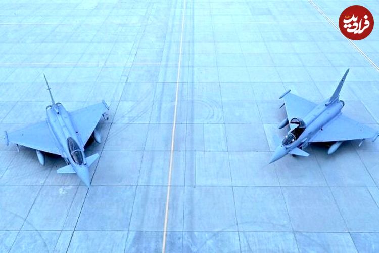 فرود ۲ جنگنده تایفون در پایگاه هوایی کویت