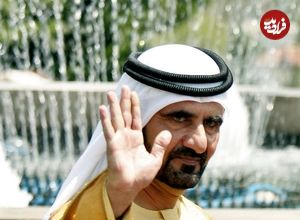 عکس؛ سفر در زمان؛ «شیخ محمد حاکم دبی در حال گفتگو با وزیر امور خارجه ژاپن»؛ سال 1352