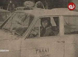 سفر به تهران قدیم؛ عکس اولین زنی که در تهران راننده تاکسی شد! 