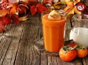 شیر خرمالو؛ یک نوشیدنی خنک پاییزی