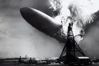 عکس| سفر به تاریخ؛ لحظه‌ای که «کشتی باشکوه هوایی» به زمین خورد