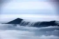 ببینید| اینجا روی دریایی عظیم از ابرهای سفید قدم بگذارید! 