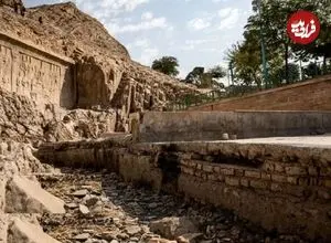 عکس| سفر در زمان؛ عکس حجاری‌شده فتحعلی‌شاه در چشمه علی تهران