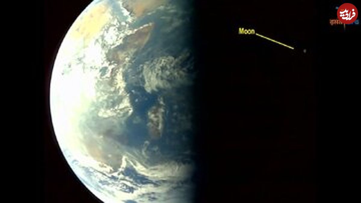 ( عکس) سلفی جالب کاوشگر خورشیدی هند با زمین و ماه