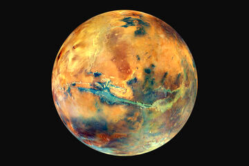 (عکس) مریخ را تا به حال این رنگی ندیده‌اید!