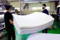 ببینید| فرآیند تولید انبوه تشک خواب با فوم در کارخانه ای در کره جنوبی