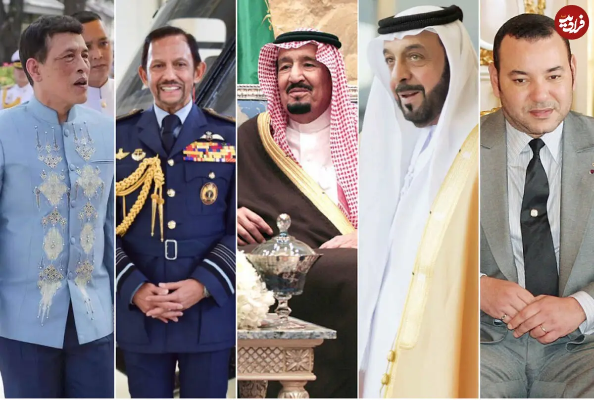 ثروتمندترین پادشاهان جهان در سال ۲۰۲۴؛ از سلطان برونئی تا شاهزاده لیختن اشتاین