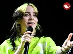 عکس| سفر در زمان؛ «بیلی ایلیش 18 ساله» در حال اجرا در کنسرت اش در برلین؛ سال 1397