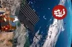 ببینید| ماهواره روسی بالای زمین از هم پاشید