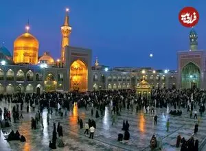 عکس| سفر زمان؛ تصویری از صحن حرم امام رضا (ع) در دوران ناصرالدین شاه