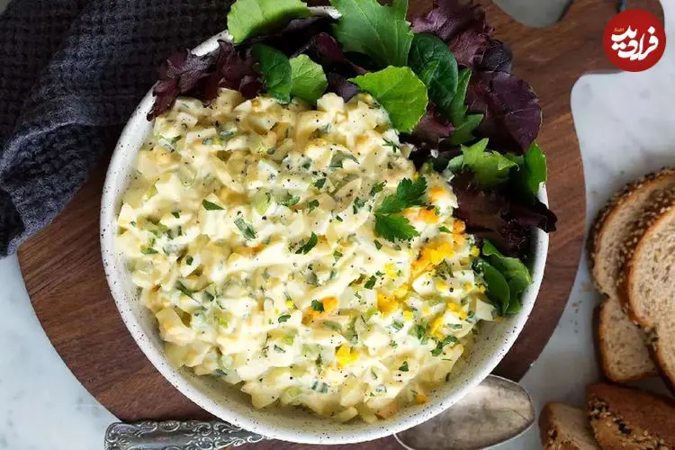 طرز تهیه سالاد تخم مرغ، سالاد خوشمزه و سرشار از پروتئین