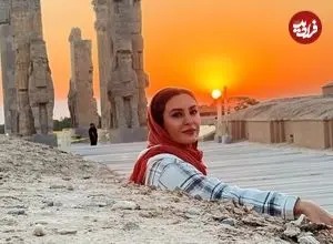 عکس| سفر زمان؛ «حدیث تهرانی» در حال غواصی در آب‌های کیش