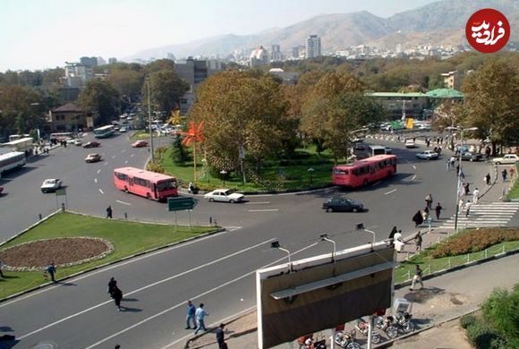 (عکس) سفر به تهران قدیم؛ منظرۀ «تجریش و داروخانۀ پاپاریان»، سال 1312