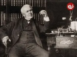 عکس| سفر در زمان؛ «توماس ادیسون» در جوانی و در آزمایشگاه اش در نیوجرسی؛ سال 1248