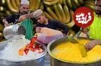 ویدئو| غذای خیابانی در پاکستان؛ تهیه میلک شیک انبه و موز در کراچی 