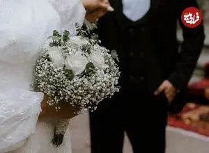 عکس| سفر زمان؛ عکس آتلیه‌ای یک عروس و داماد در تهران؛ 122 سال قبل